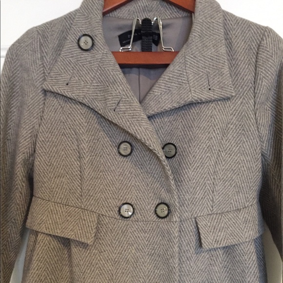 Zara Grey Wool Coat - Picture 1 of 5